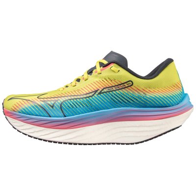 Zapatillas Para Correr Mizuno WAVE Rebellion Pro Hombre Amarillos / Verdes / Rojos - Chile M078WSPC